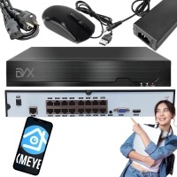 Rejestrator NVR 8CH 8-kanałowy IP POE 8MPX HDD